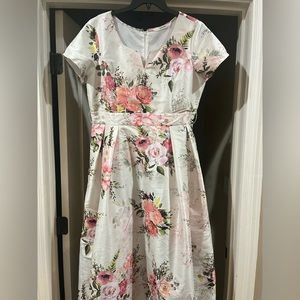 eShakti- floral pink- XL/16